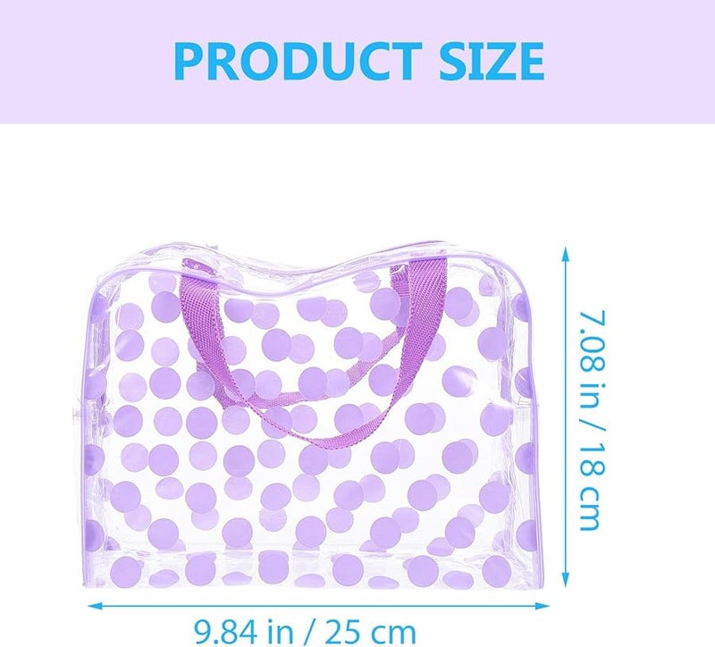 3pcs PVC Waterproof Cosmetic Travel Organizer Bags For Women Makeup Toiletry Pouches - Image 2